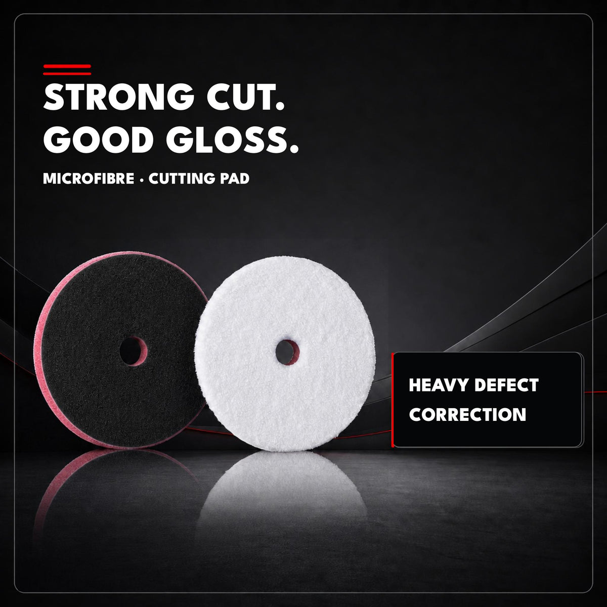 Safe-Shield Microfibre Cutting Pad for strong cut and intensive defect correction.