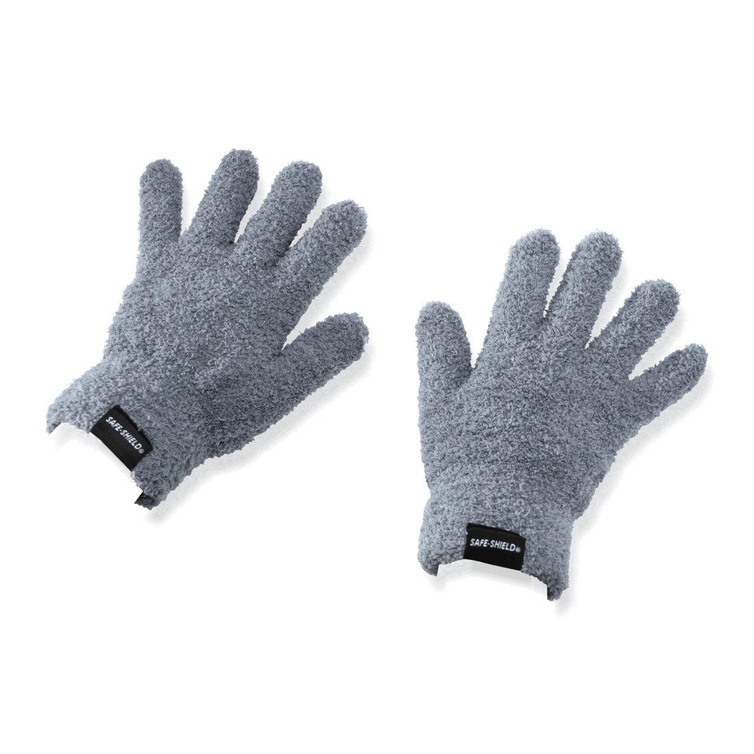 Two wash gloves
