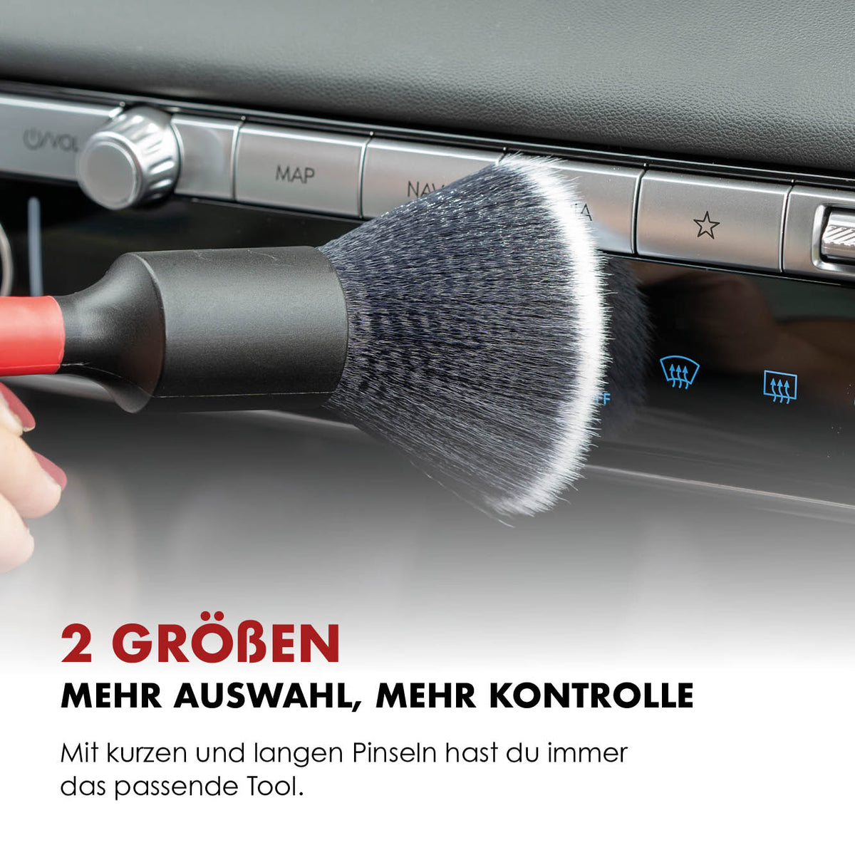 Soft Detailing Brush cleaning inside a vehicle